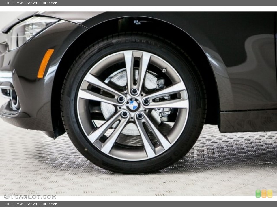 2017 BMW 3 Series 330i Sedan Wheel and Tire Photo #118589136