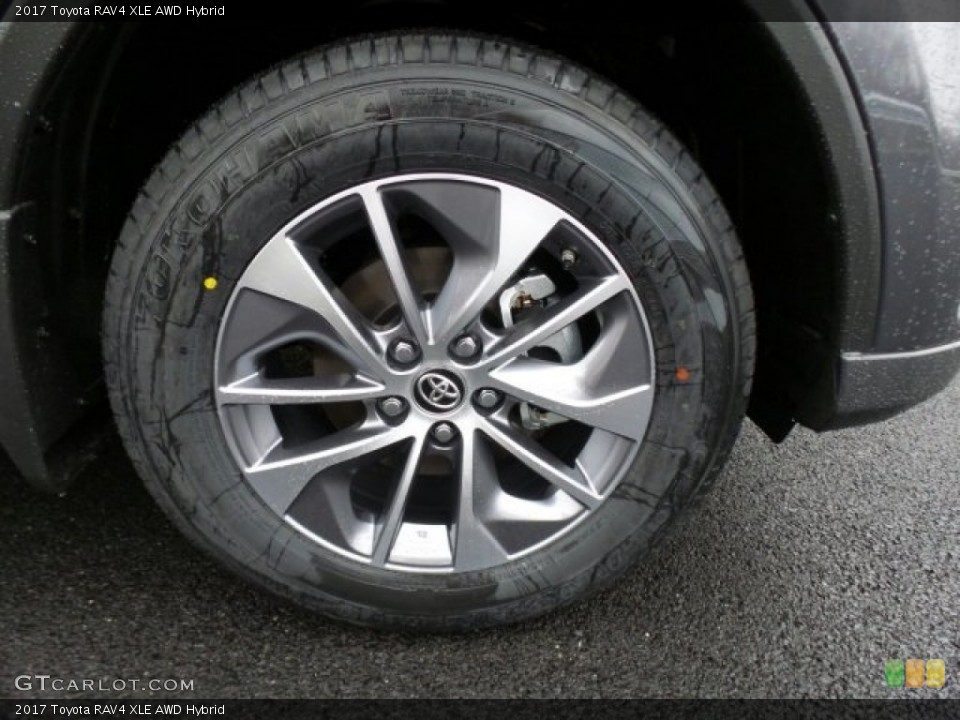 2017 Toyota RAV4 XLE AWD Hybrid Wheel and Tire Photo #118626110