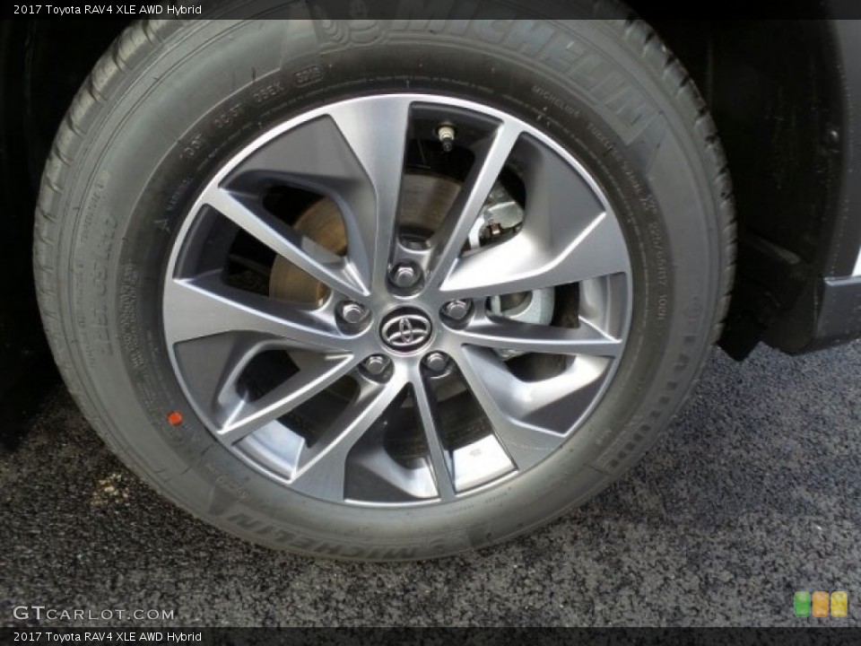 2017 Toyota RAV4 XLE AWD Hybrid Wheel and Tire Photo #118629302