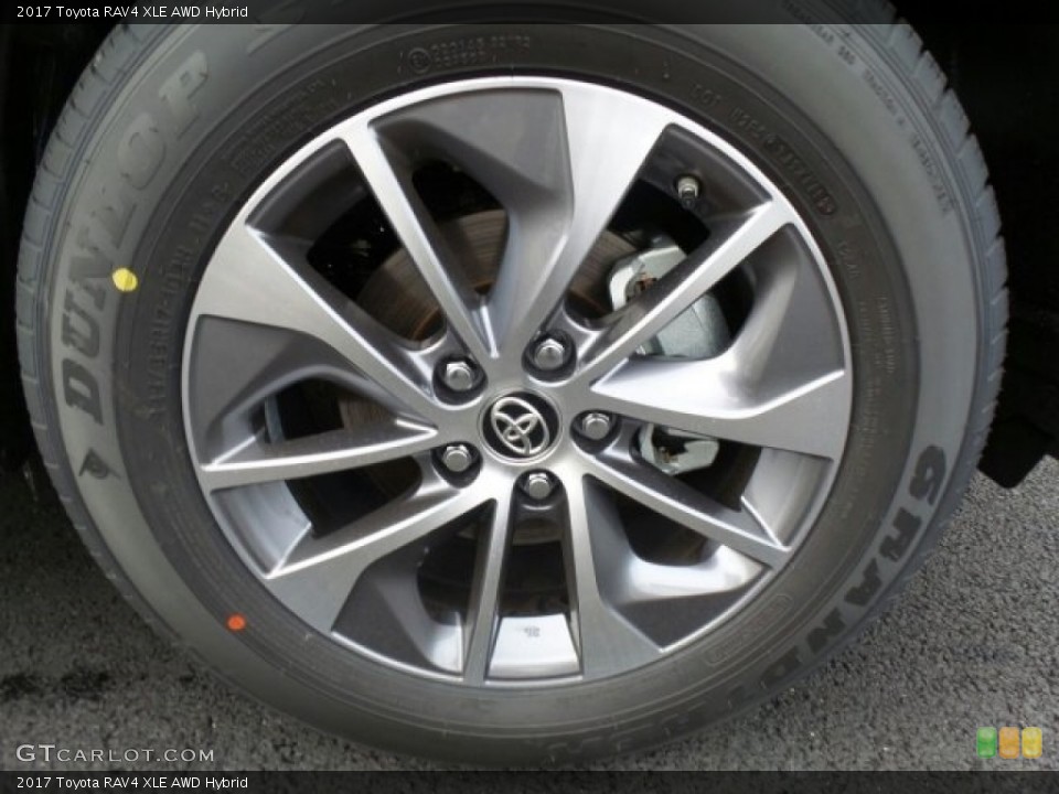 2017 Toyota RAV4 XLE AWD Hybrid Wheel and Tire Photo #118632830