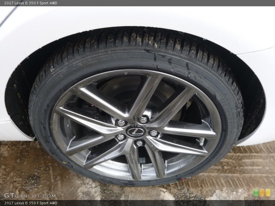 2017 Lexus IS 350 F Sport AWD Wheel and Tire Photo #118654004
