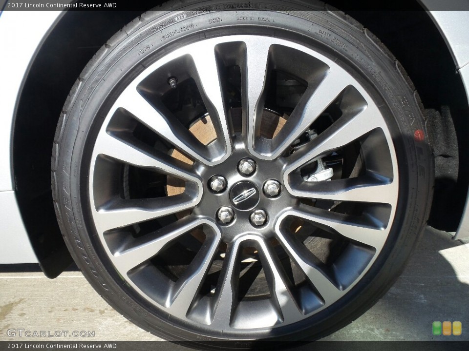 2017 Lincoln Continental Reserve AWD Wheel and Tire Photo #118702341