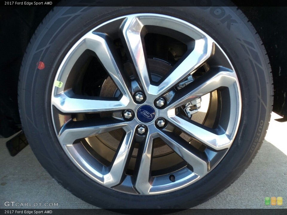 2017 Ford Edge Sport AWD Wheel and Tire Photo #118702701