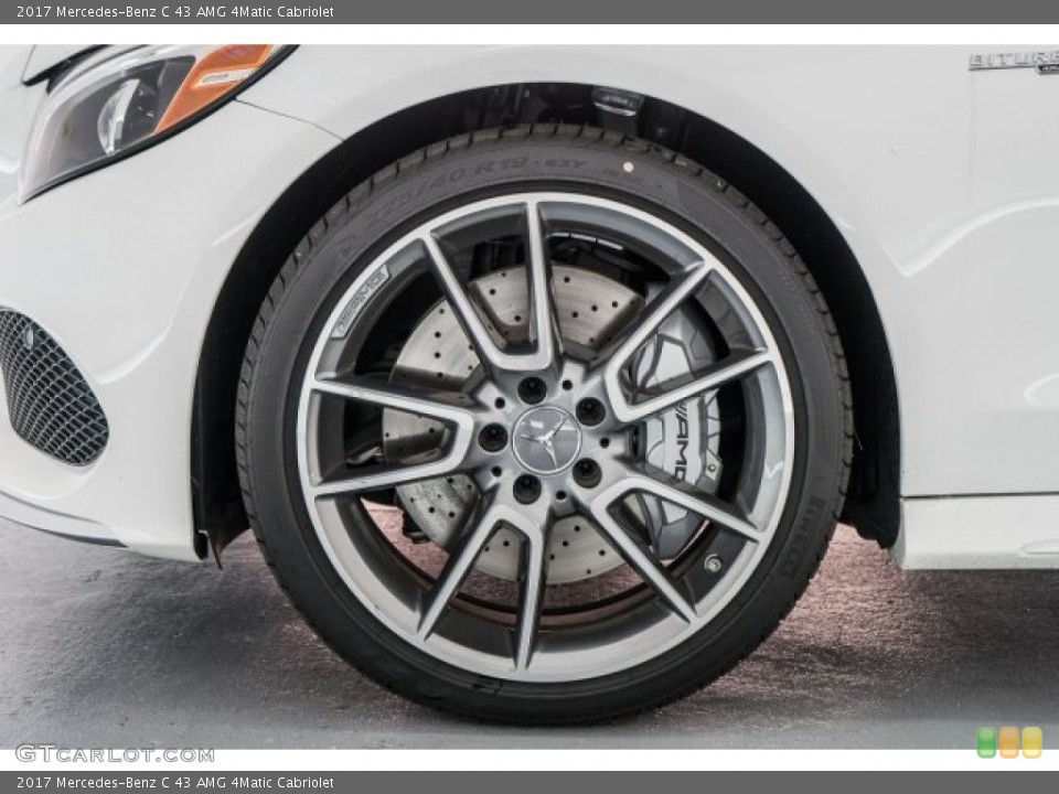 2017 Mercedes-Benz C 43 AMG 4Matic Cabriolet Wheel and Tire Photo #118724388