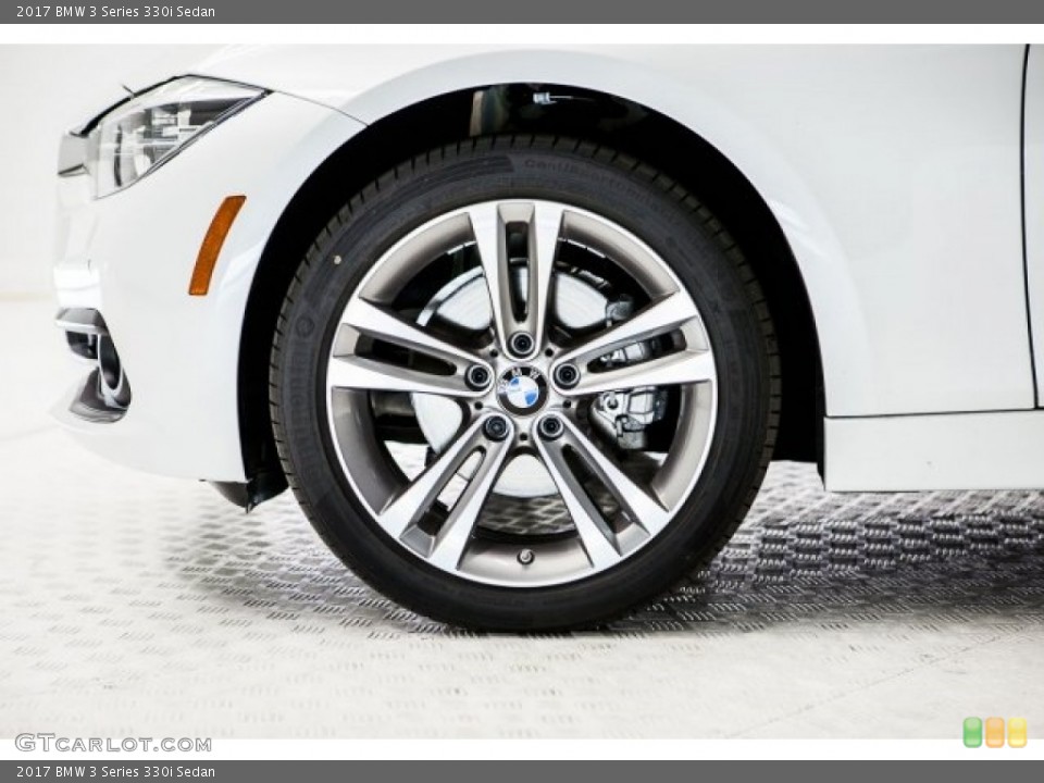 2017 BMW 3 Series 330i Sedan Wheel and Tire Photo #118729230