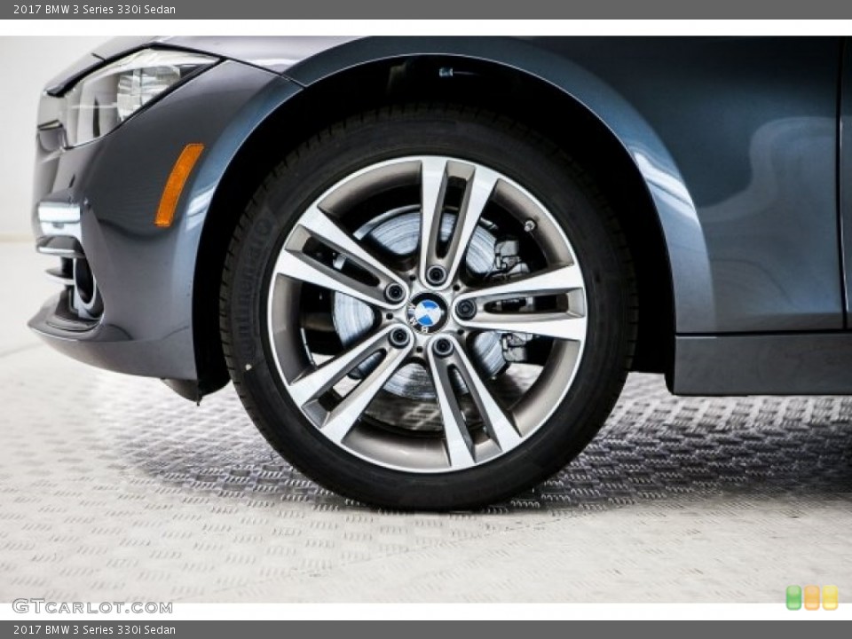 2017 BMW 3 Series 330i Sedan Wheel and Tire Photo #118729446