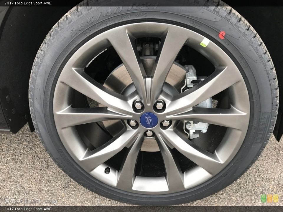 2017 Ford Edge Sport AWD Wheel and Tire Photo #118746159