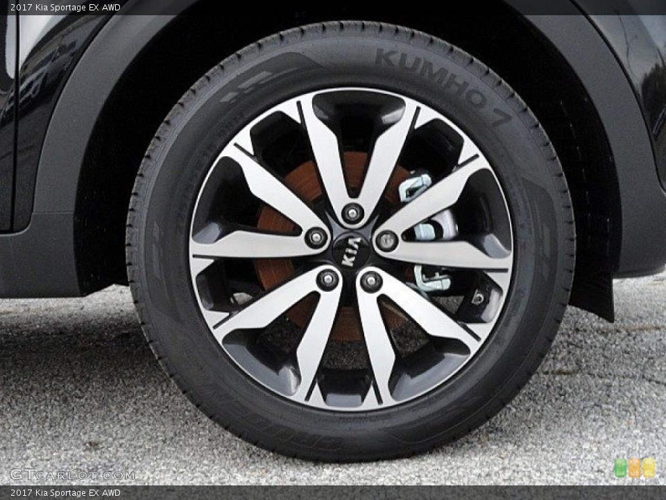 2017 Kia Sportage EX AWD Wheel and Tire Photo #118756540