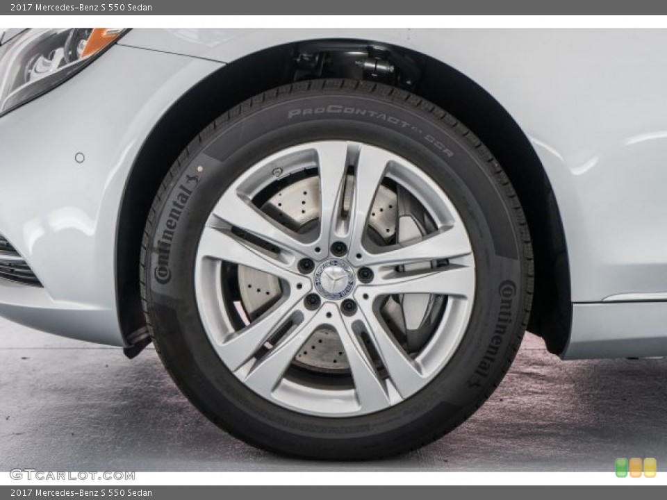 2017 Mercedes-Benz S 550 Sedan Wheel and Tire Photo #118787473