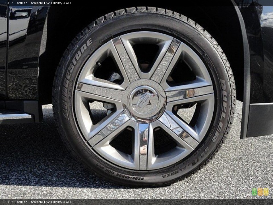2017 Cadillac Escalade ESV Luxury 4WD Wheel and Tire Photo #118789372