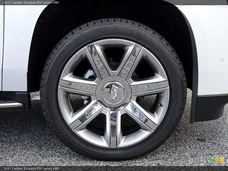 2017 Cadillac Escalade ESV Luxury 4WD Wheel and Tire Photo #118789681