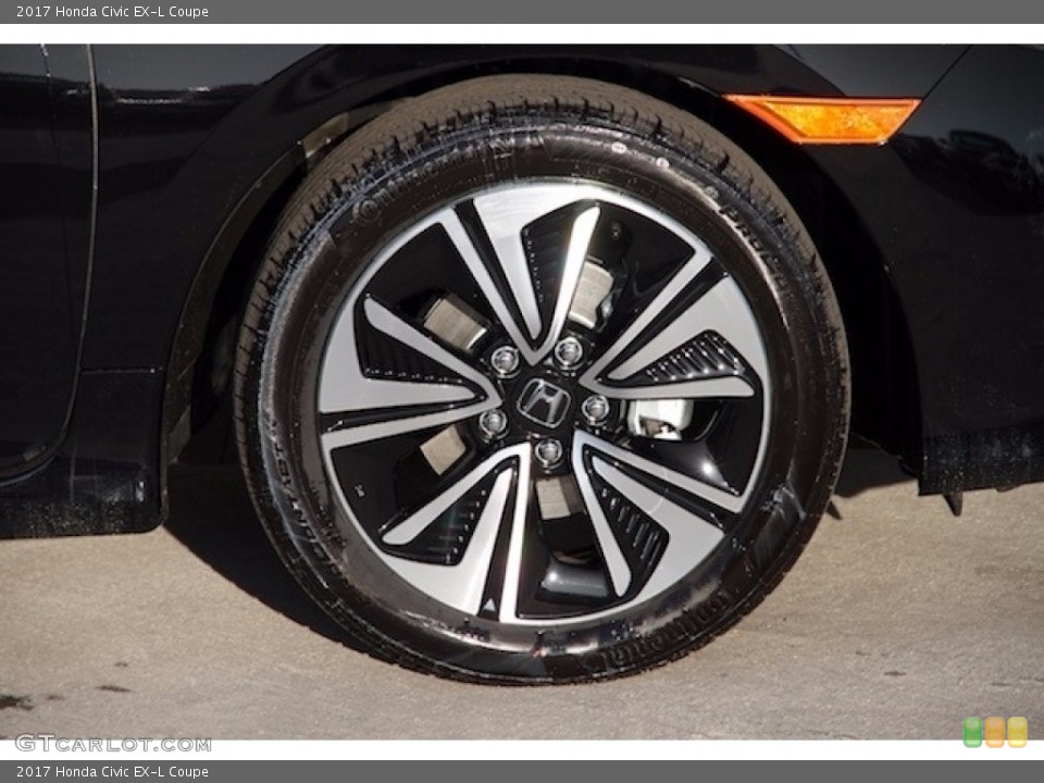 2017 Honda Civic EX-L Coupe Wheel and Tire Photo #118804216