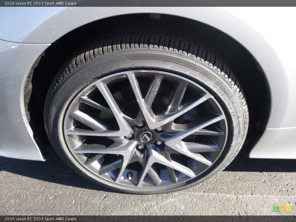 2016 Lexus RC 350 F Sport AWD Coupe Wheel and Tire Photo #118822353