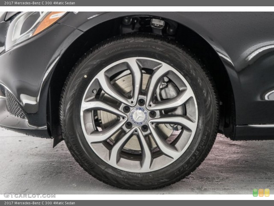 2017 Mercedes-Benz C 300 4Matic Sedan Wheel and Tire Photo #118830310