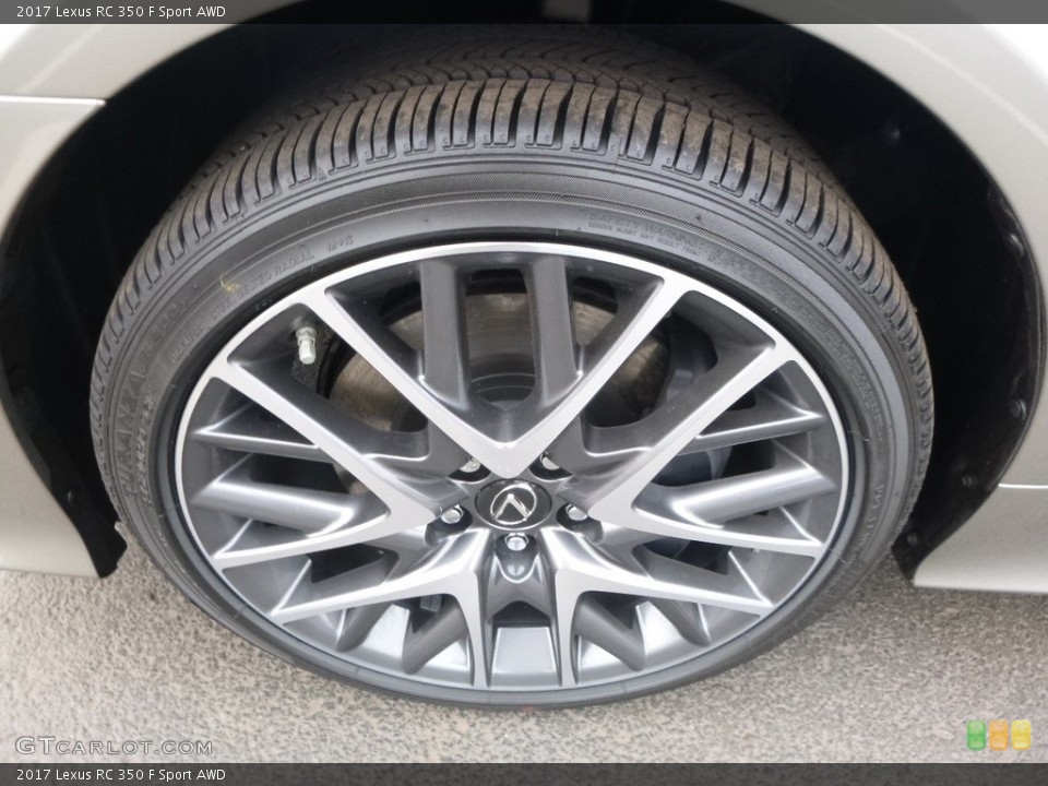 2017 Lexus RC 350 F Sport AWD Wheel and Tire Photo #118962200