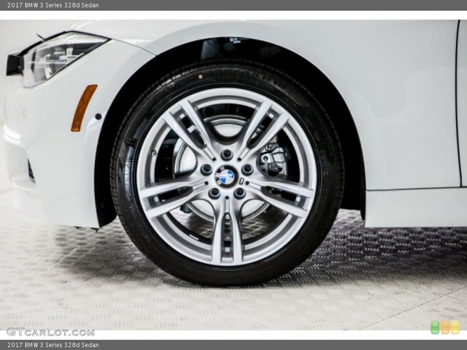 2017 BMW 3 Series 328d Sedan Wheel and Tire Photo #119069273
