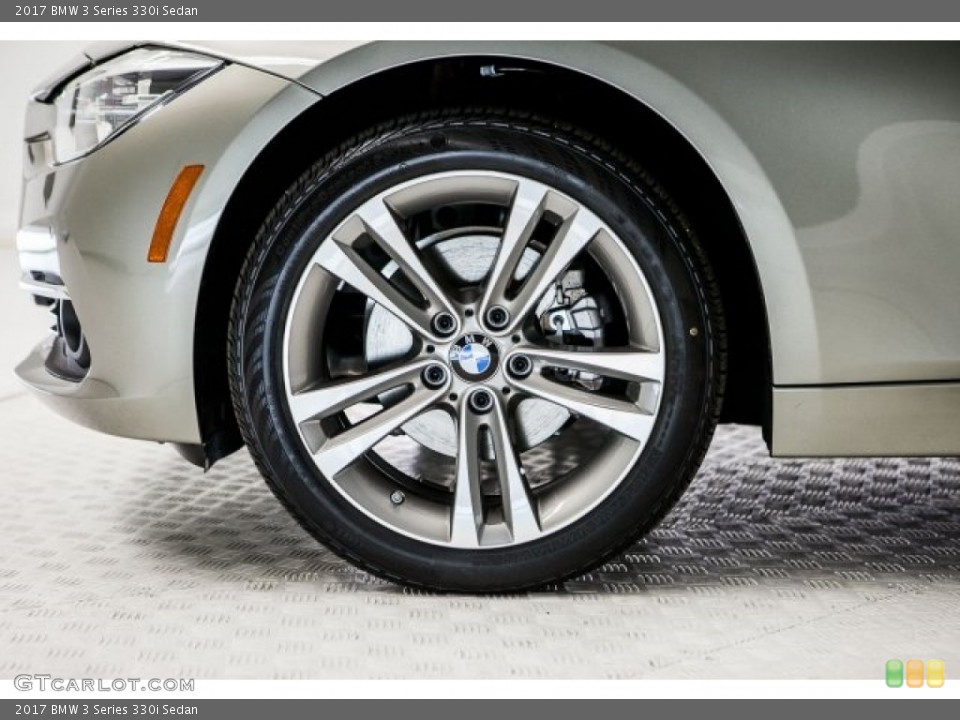2017 BMW 3 Series 330i Sedan Wheel and Tire Photo #119074388