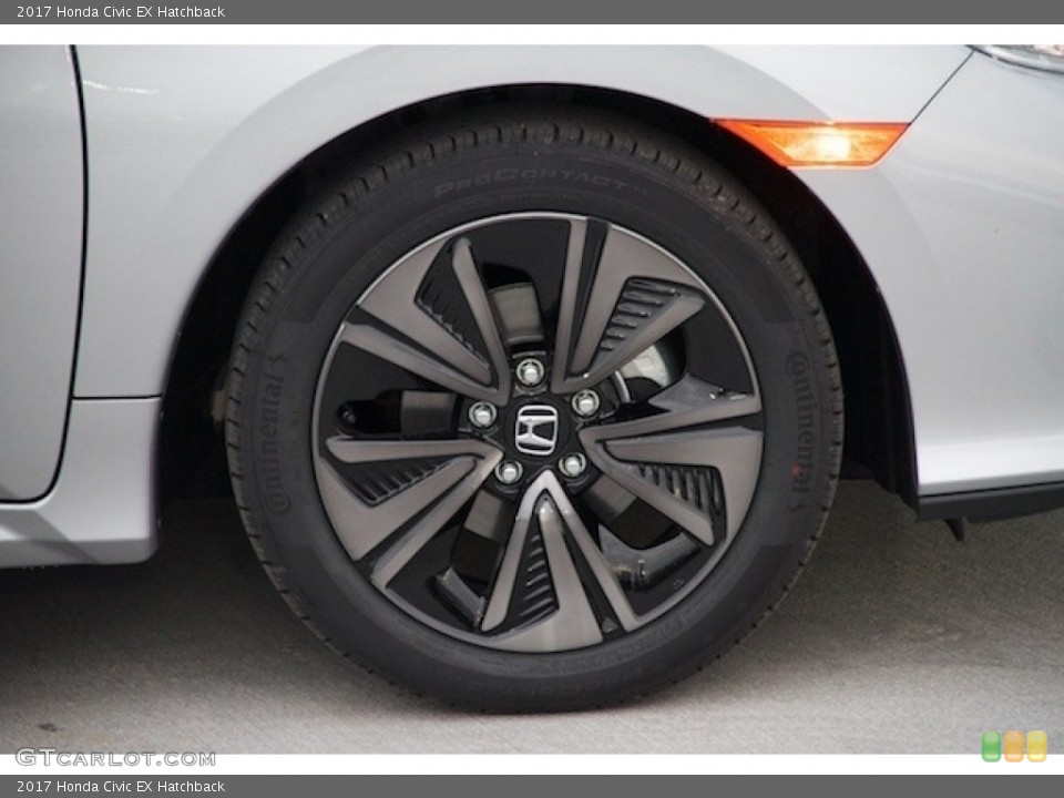 2017 Honda Civic EX Hatchback Wheel and Tire Photo #119090187
