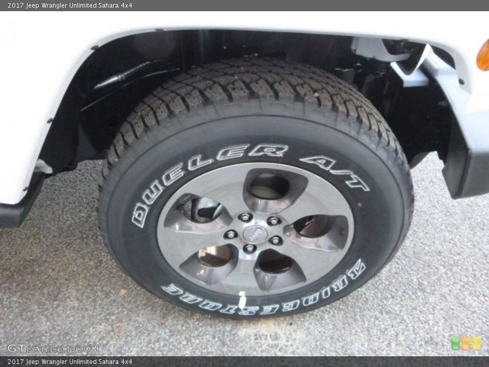 2017 Jeep Wrangler Unlimited Sahara 4x4 Wheel and Tire Photo #119165957