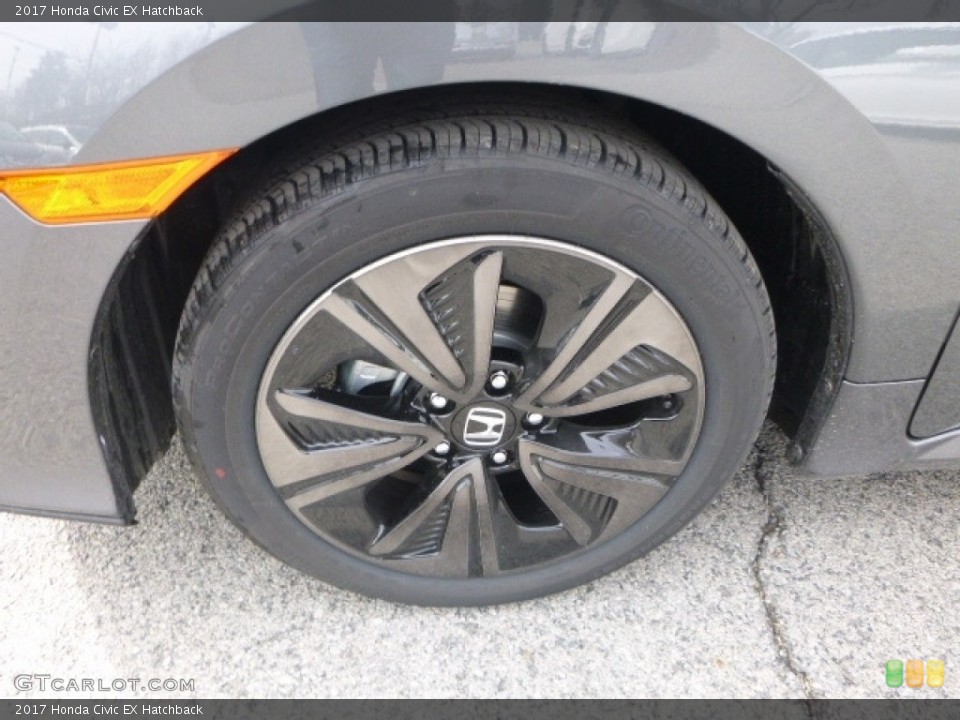 2017 Honda Civic EX Hatchback Wheel and Tire Photo #119242845