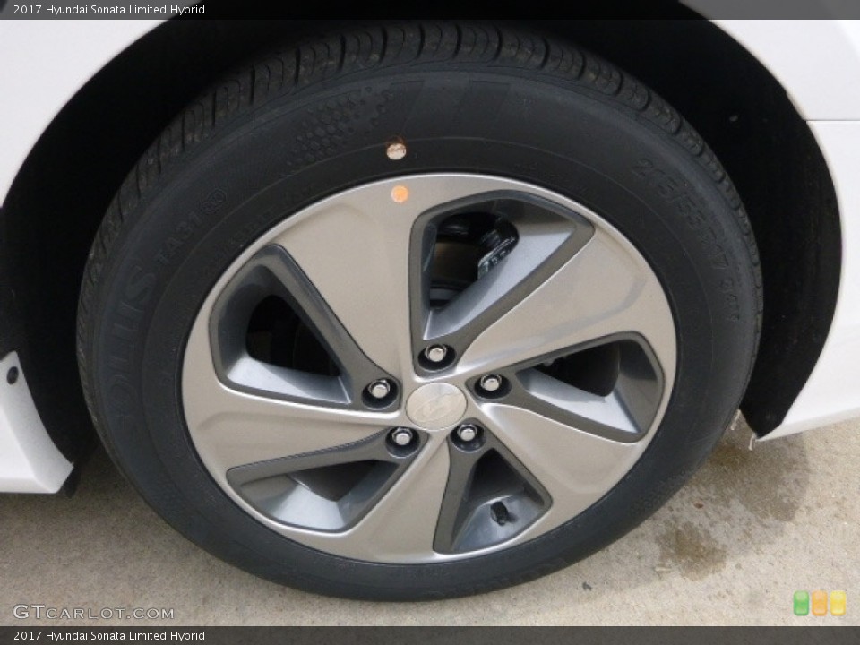 2017 Hyundai Sonata Limited Hybrid Wheel and Tire Photo #119245656