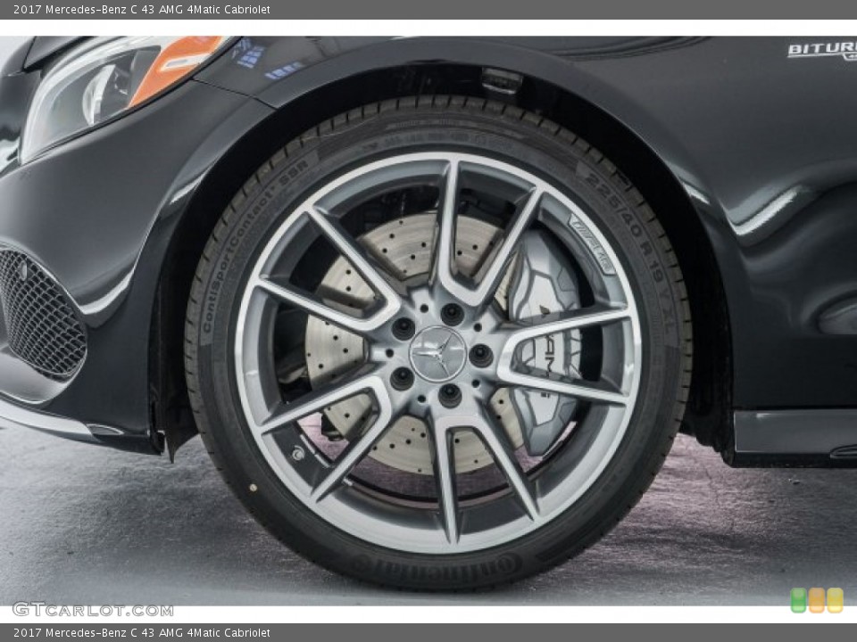 2017 Mercedes-Benz C 43 AMG 4Matic Cabriolet Wheel and Tire Photo #119270679