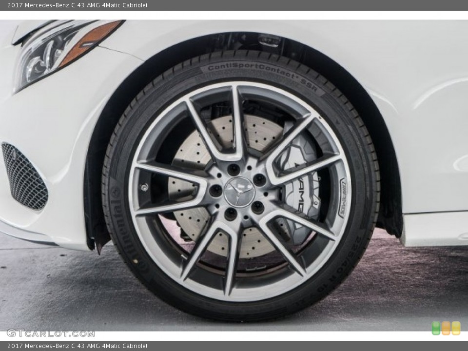 2017 Mercedes-Benz C 43 AMG 4Matic Cabriolet Wheel and Tire Photo #119299102