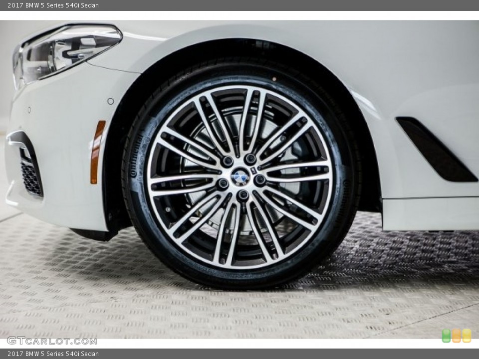 2017 BMW 5 Series 540i Sedan Wheel and Tire Photo #119325919