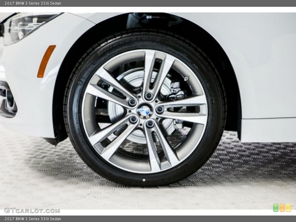 2017 BMW 3 Series 330i Sedan Wheel and Tire Photo #119332582