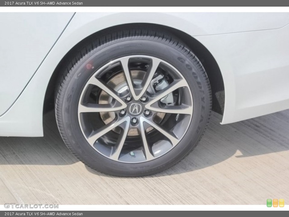 2017 Acura TLX V6 SH-AWD Advance Sedan Wheel and Tire Photo #119577447