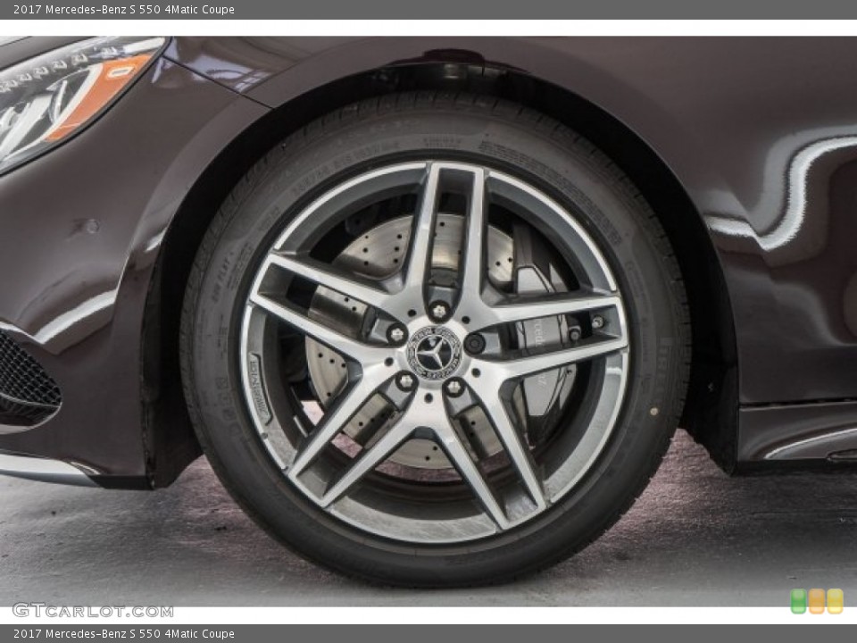 2017 Mercedes-Benz S 550 4Matic Coupe Wheel and Tire Photo #119678982