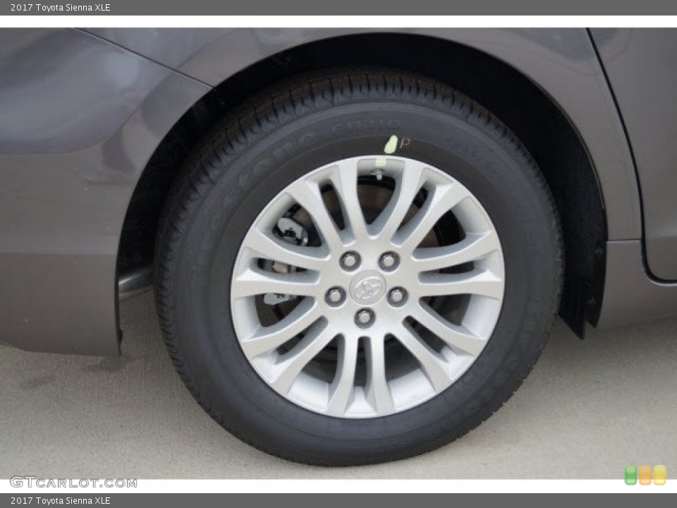 2017 Toyota Sienna XLE Wheel and Tire Photo #119737267