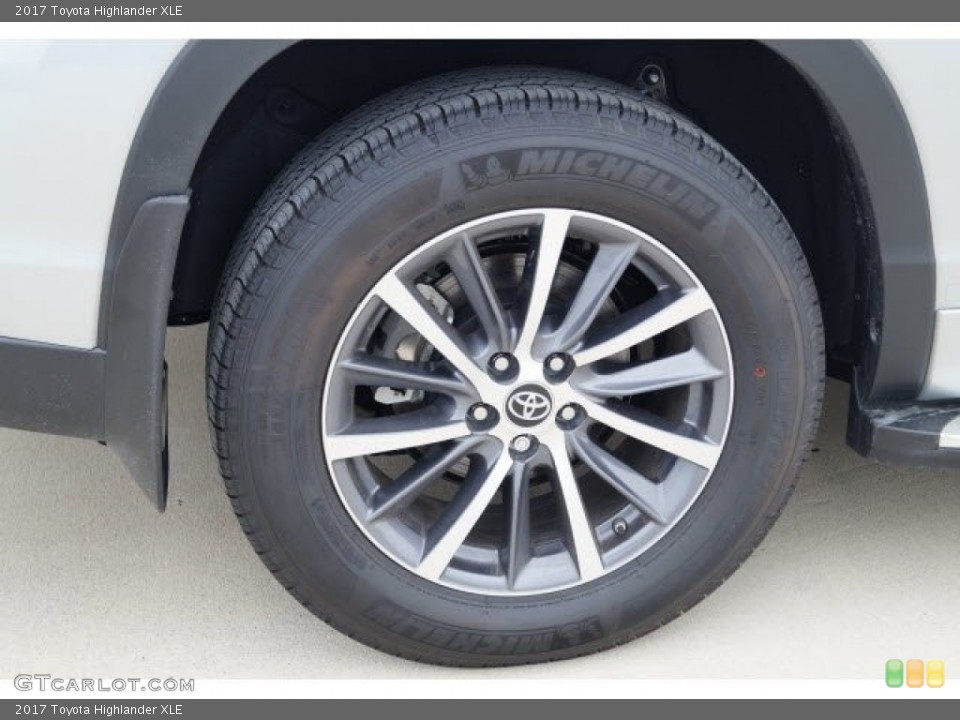 2017 Toyota Highlander XLE Wheel and Tire Photo #119738113