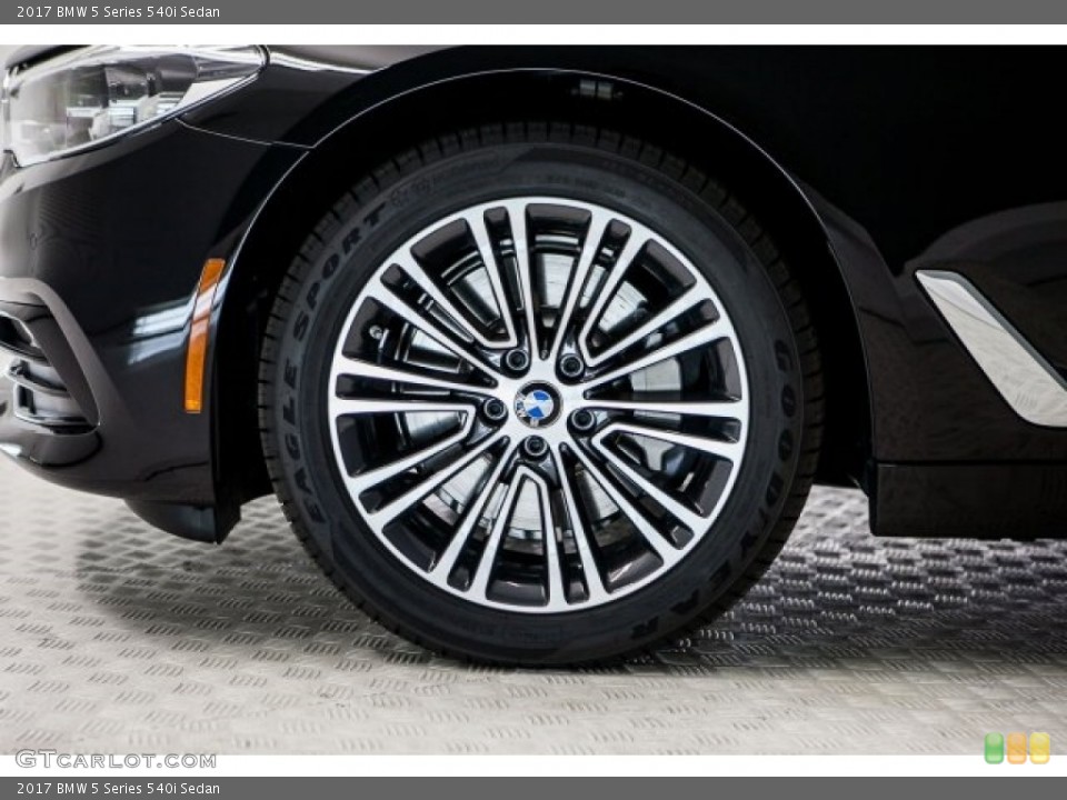2017 BMW 5 Series 540i Sedan Wheel and Tire Photo #119745940