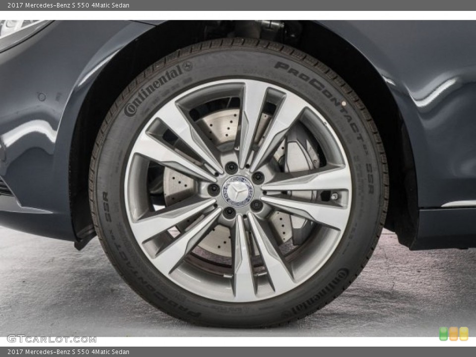 2017 Mercedes-Benz S 550 4Matic Sedan Wheel and Tire Photo #119894656