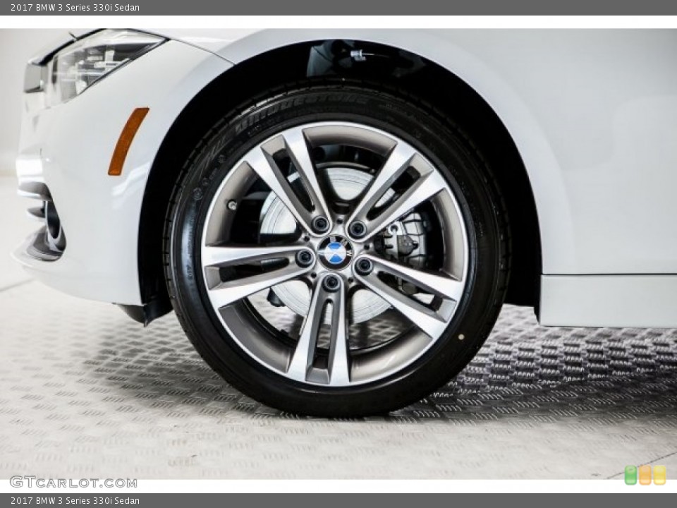 2017 BMW 3 Series 330i Sedan Wheel and Tire Photo #120017868