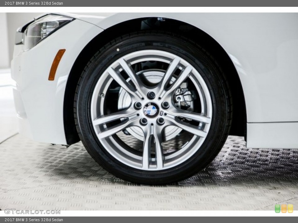 2017 BMW 3 Series 328d Sedan Wheel and Tire Photo #120032247