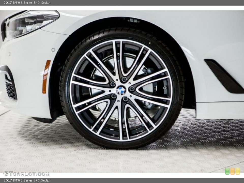 2017 BMW 5 Series 540i Sedan Wheel and Tire Photo #120032490