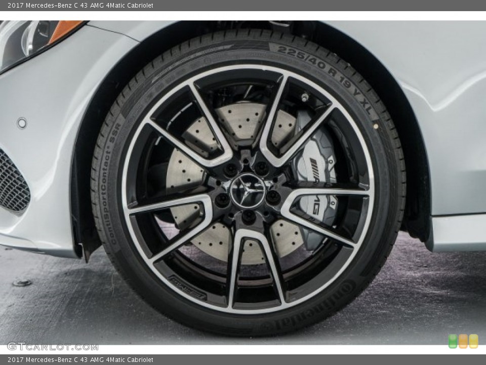 2017 Mercedes-Benz C 43 AMG 4Matic Cabriolet Wheel and Tire Photo #120047493