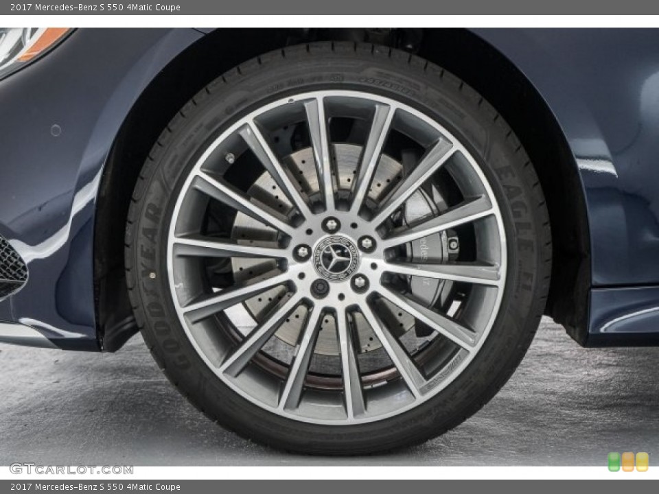 2017 Mercedes-Benz S 550 4Matic Coupe Wheel and Tire Photo #120105375