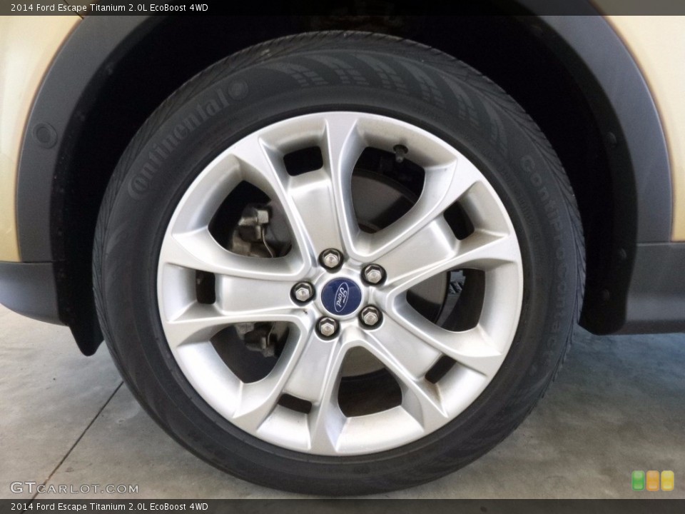 2014 Ford Escape Titanium 2.0L EcoBoost 4WD Wheel and Tire Photo #120222759