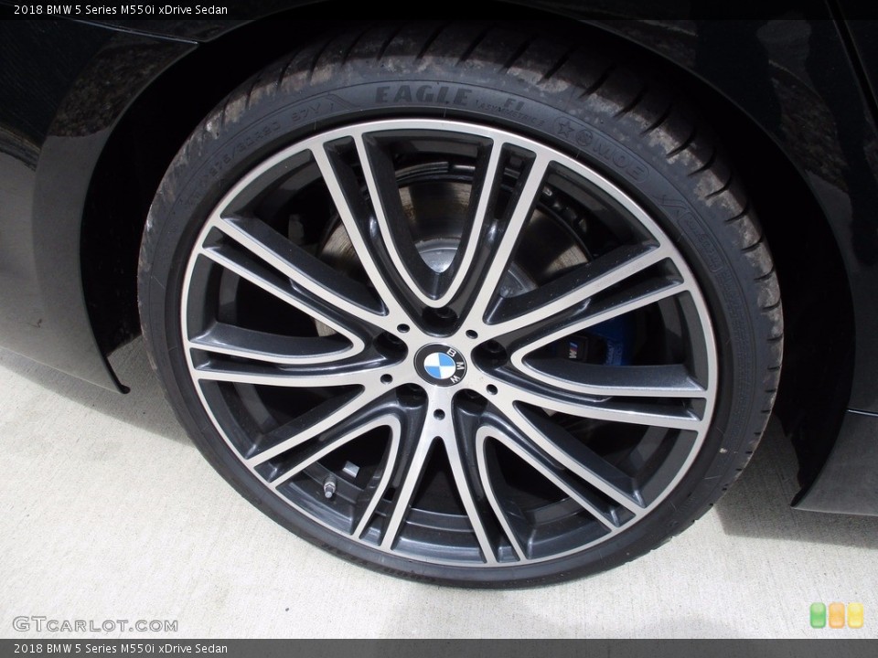 2018 BMW 5 Series M550i xDrive Sedan Wheel and Tire Photo #120242412