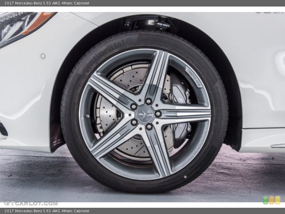 2017 Mercedes-Benz S 63 AMG 4Matic Cabriolet Wheel and Tire Photo #120308882