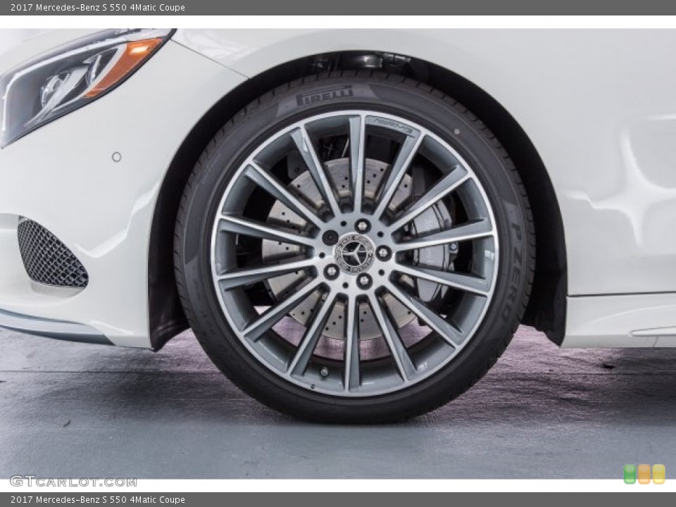 2017 Mercedes-Benz S 550 4Matic Coupe Wheel and Tire Photo #120309125