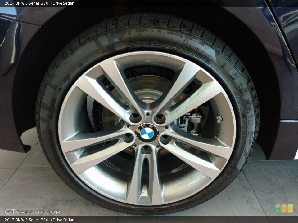 2017 BMW 3 Series 330i xDrive Sedan Wheel and Tire Photo #120325006