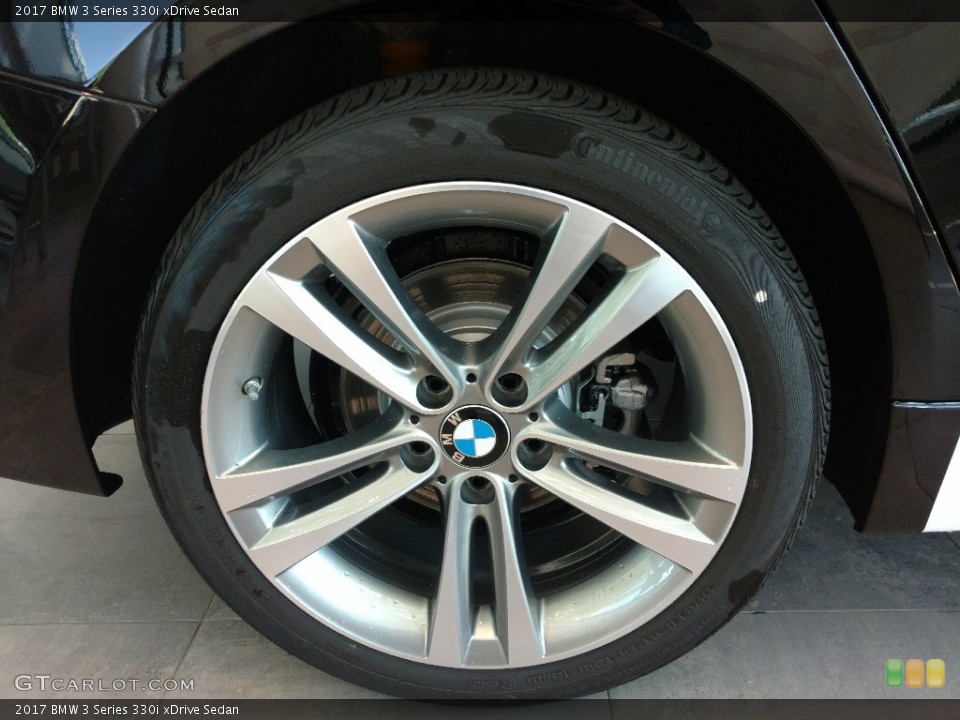 2017 BMW 3 Series 330i xDrive Sedan Wheel and Tire Photo #120325186