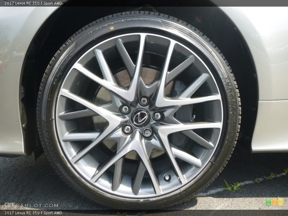 2017 Lexus RC 350 F Sport AWD Wheel and Tire Photo #120489279