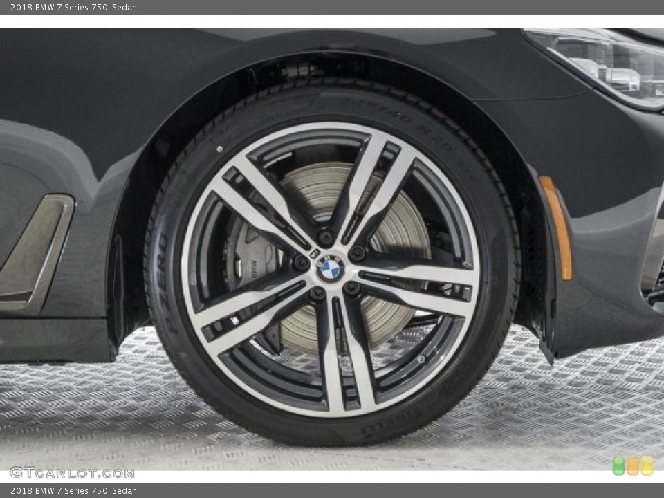 2018 BMW 7 Series 750i Sedan Wheel and Tire Photo #120540603
