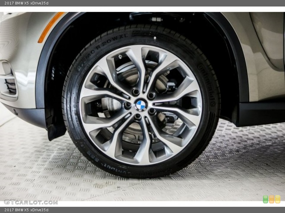 2017 BMW X5 xDrive35d Wheel and Tire Photo #120595559