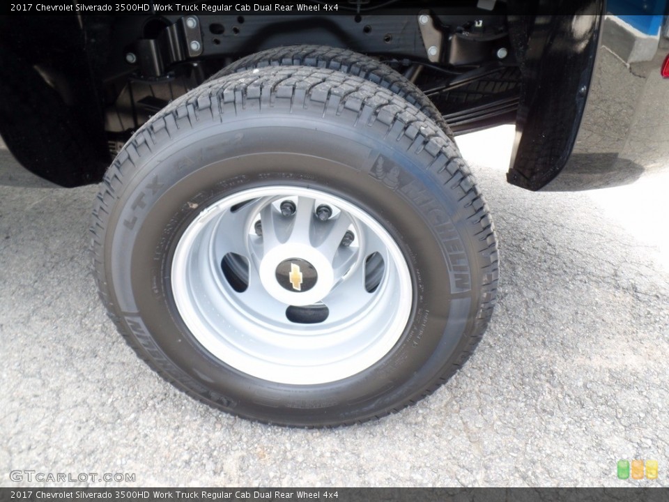 2017 Chevrolet Silverado 3500HD Work Truck Regular Cab Dual Rear Wheel 4x4 Wheel and Tire Photo #120657419